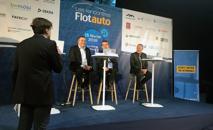 Jean Pierre Capossele participe aux tables rondes au Salon Flotauto