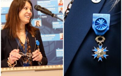 Remise de la médaille de l’Ordre national du Mérite à Laurence Capossele